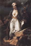 Eugene Delacroix Greece on the Ruins of Missolonghi